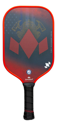 Paleta De Pickleball Diadem First Responder 16mm Color Rojo