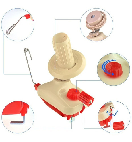 Imagen 6 de 6 de Maquina Ovilladora Manual, Hasta 100gr - Envío Gratis