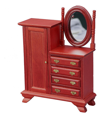 Aplicável A Tocador, Muebles De Casa De Muñecas Con Espejo
