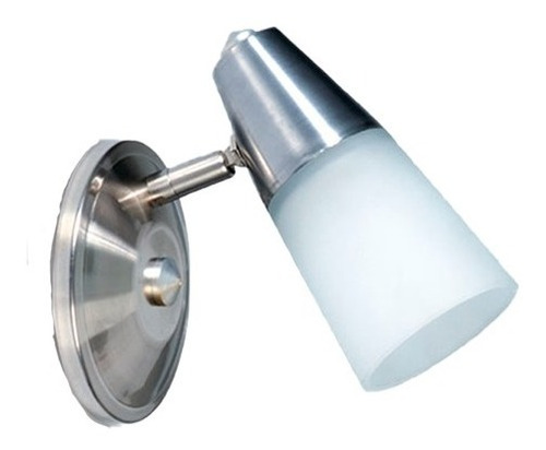 Lampara Aplique 1 Luz Pared Bronce O Platil Apto Led