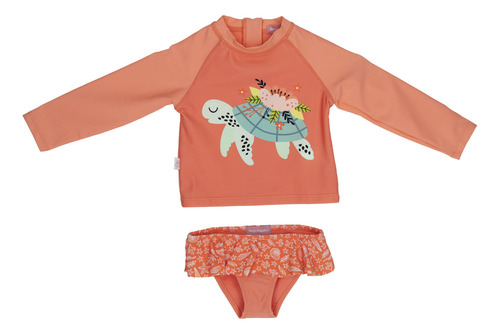 Traje De Baño Niña Hush Puppies Kids Arena [1-3] Coral