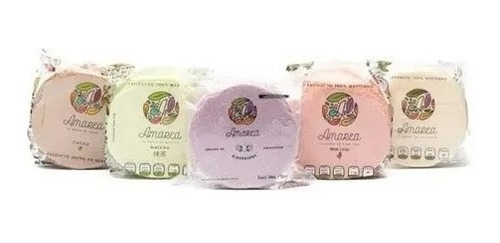 Amarea (24 Pzs) Obleas Pink,natural,matcha,elderberry,cacao