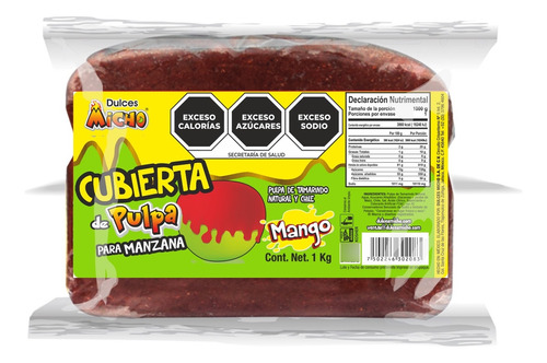 Cubierta Para Manzana Pulpa Mango 1kg, Dulces Micho