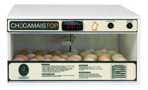 Incubadora para ovos Chocamaistop CHM 48 + 27cm x 49.5cm 127V 170W cor branco