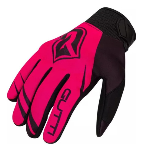 Luva Gutti Mxg-5 C/proteção Rosa/preto