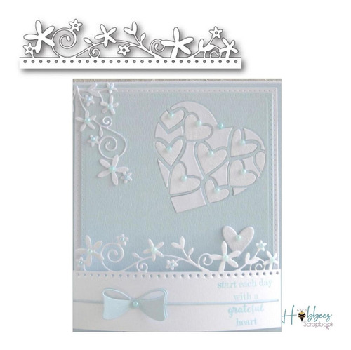 Scrap Suaje Cortar Papel Tarjetas Borde Flores Troquel Orill