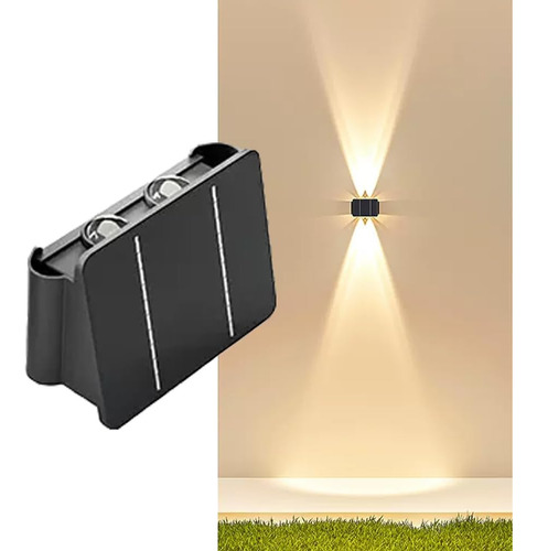 - Lámpara De Pared Solar Decorativa Exteriores, Apliqu...