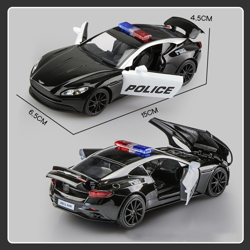 Aston Martin Db11 Amr Miniatura Metal Coches De Policía 1:32