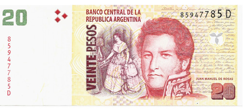 Bottero 3525 Billete De 20 Pesos Conv. 2014 2do Diseño - Vf+