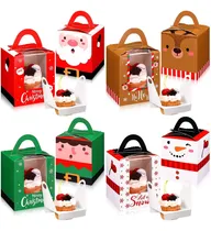 Comprar Porta Cupcakes 24 Cajas De Magdalenas De Navidad, Cajas Ppp