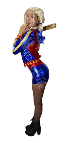 Imagen 2 de 4 de Disfraz Harley Quinn Para Mujer Adulto Disfraces