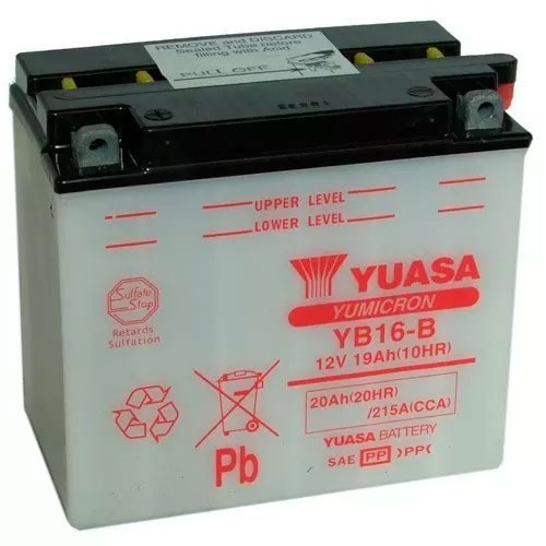 Bateria Motos Yuasa Yb16-b 12v 19ah - Sti Motos
