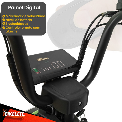 Bicicleta Elétrica Smart Mt-5 Motor 500w Bateria 48v 12ah Cor Preto