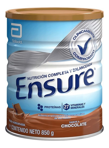 Ensure 850gr (vainilla, Frutilla, Chocolate)