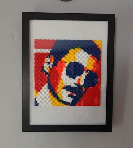 Cuadro Freddy Mercury Queen Hecho Con Hama Beads