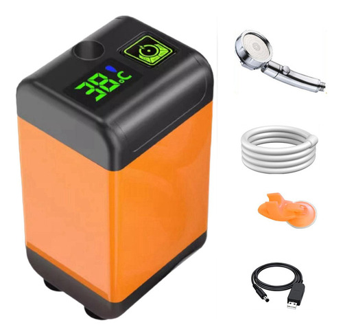 Ducha Portátil Ducha De Camping Salida De Agua 7800mah