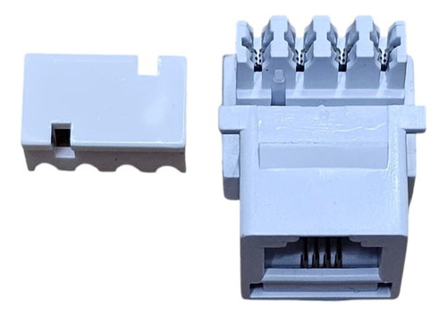 Caixa 50 Pçs Keystone Jack Rj11 Cat3 Br Cód 38
