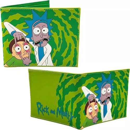 Billetera De Rick And Morty En Goma  Color Verde