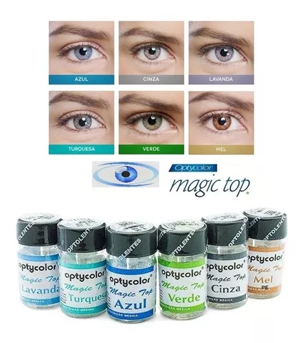 Lente Colorida Magic Top Anual com Grau - Show de Otica