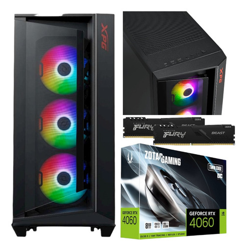 Pc Gamer Rtx 4060 Ryzen 5 Ram 32gb Ddr4 1 Tb Ssd 80+ B550m