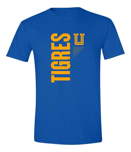 Playera Deportiva Hombre Tigres Uanl Logo Amarillo Fte