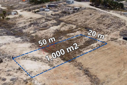 Terreno Urbano De 1,000 M2 Todos Santos Col Las Tunas Ahorcadita A 900 M2 De Carretera
