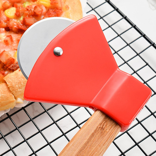 Cortador De Pizza Con Hacha Cortador Ergonómico De Rodillos