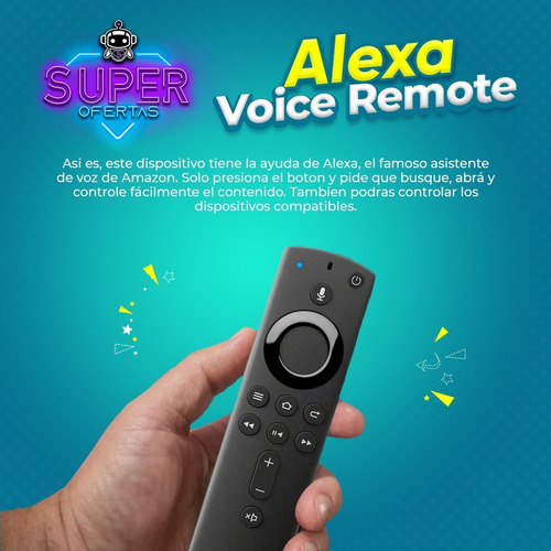 Imagen 3 de 6 de Amazon Fire Tv Stick 4k Alexa + Control Por Voz = Chromecast