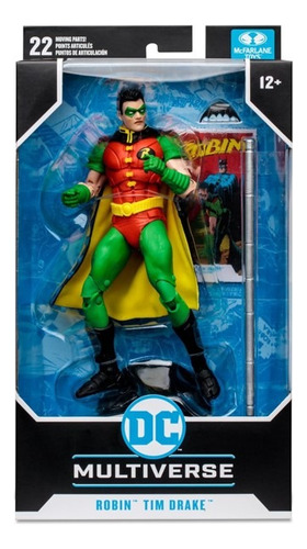 Figura De Robin Tim Drake: Reborn De Dc Multiverse 18 Cm