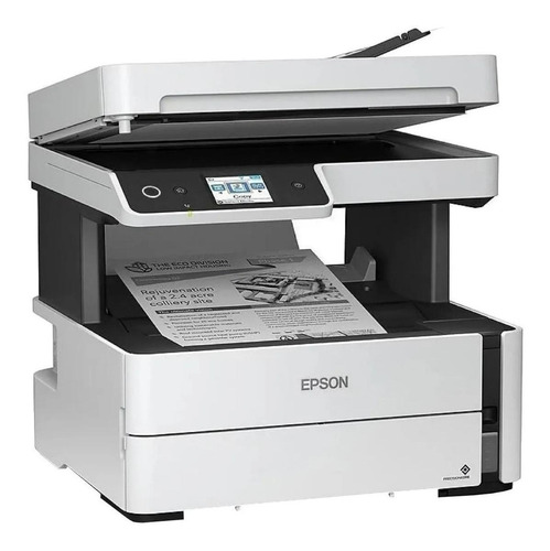 Impresora multifunción Epson EcoTank M3170 con wifi blanca y negra 220V