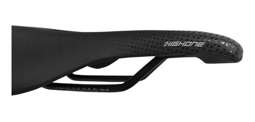 Imagem 2 de 3 de Banco Selim Mtb Vazado Racer 245x160mm High One Bike Pto