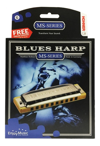 Armonica Hohner Blues Harp En Tono Sol M533086x Msi