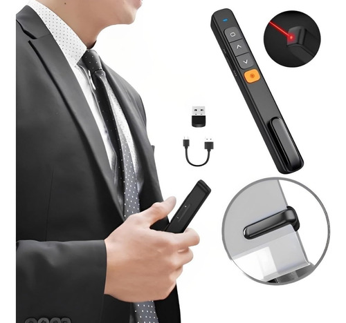 Controle Apresentações Powerpoint Sem Fio Laser 30m Alcance