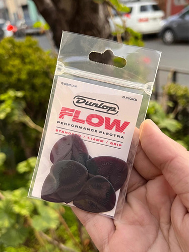 Uñetas De Guitarra Y Bajo Dunlop Flow 1.14 Mm Pack De 6