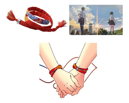 Pulsera Tu Nombre Pulsera Kimi No Na Wa Mitusha 2 Piezas