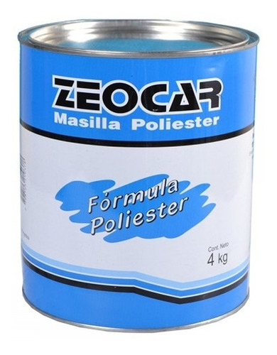 Zeocar Masilla Poliester 4 Kg Con Catalizador P Miguel