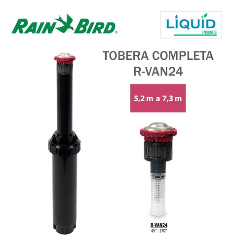 Imagen 1 de 8 de Aspersor Riego Tobera + Boquilla Rotativa R-van 24 Rain Bird