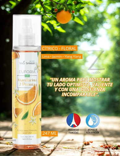 Perfume Corporal Refrescante Euforia De Mandarina Y Peonia