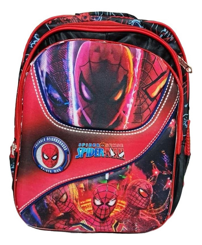 Mochila Escolar Spiderman Con Relieve, Hombre Araña