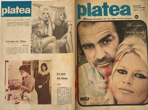 Platea, Nº 199, Abr 1969 Alberto Olmedo Tv Radio Teatro Cr02
