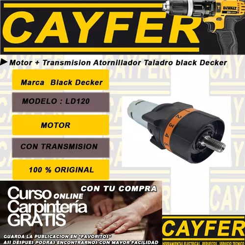 Taladro Atornillador 20V MAX – Black & Decker LD120 – Maquinarias Boedo