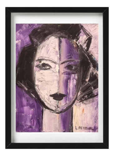 Honorio López Achaval Retrato Violeta 30 X 24 Cm