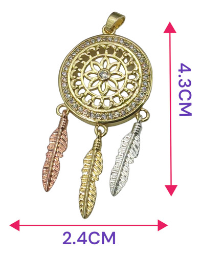 Atrapasueños De Oro Místico
