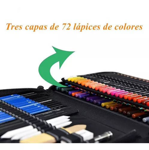 Set De Arte Profesional 96 Lápices Colores Dibujo Kit