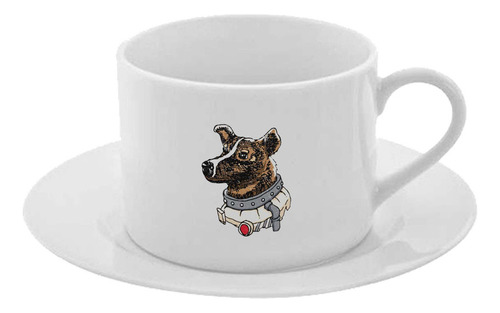 Taza Y Plato Desayuno Te Café Astronauta Cod A37