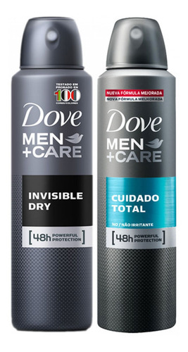 Imagen 1 de 1 de Desodorante En Aerosol Invisible Dry Y Cuidado Total 2unid