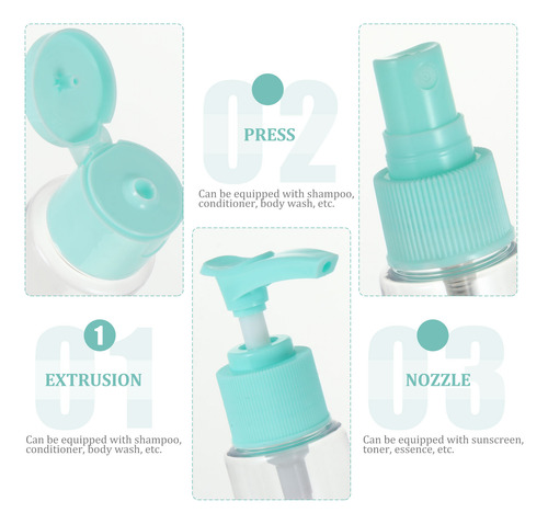1 Juego De 11 Botellas De Cosméticos Portátiles Para Cosméti
