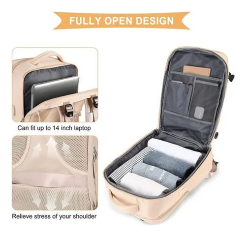 Mochila Multifuncional Antirrobo Mochila De Viaje Grande