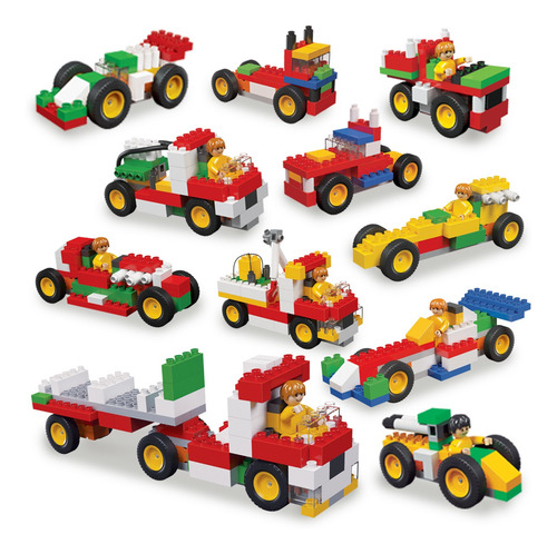 Imagen 8 de 8 de Rasti Set Armatron + Mix Auto Y Camión 350 Piezas C