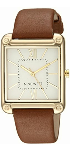 Reloj Nine West Fall Winter, Pulsera De Piel De Becerro